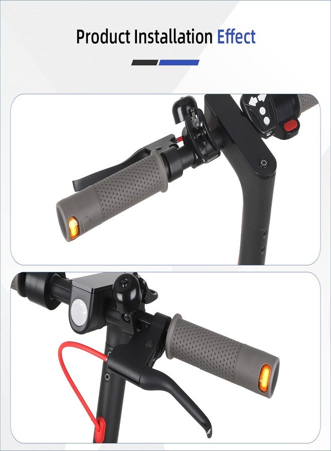 ulip E Scooter Turn Signal, USB Rechargeable Scooter Handle Grips,Smart Handlebar Warning Light with Remote Control, Waterproof Compatible with XIAOMI M365/Pro2/1S Ninebot G30/ES1/ES2/ES4 - Image 5