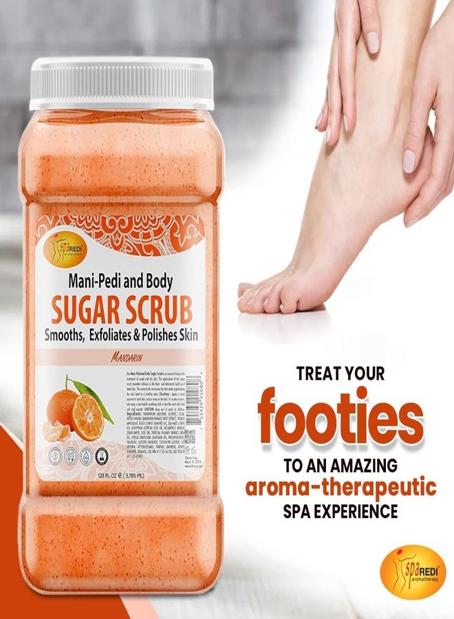 SPA REDI - Sugar Body Scrub, Mandarin, 128 Oz, Exfoliating, Moisturizing, Hydrating and Nourishing, Glow, Polish, Smooth and Fresh Skin - Body Exfoliator - Image 4