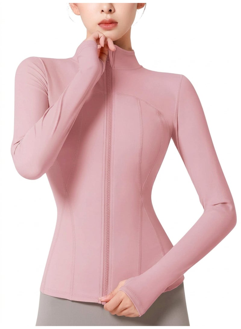 JOUDIYA Women's Long Sleeve Workout Top with Thumb Holes, Crop Sports T-Shirt for Yoga, Gym, Running and Fitness - Image 1