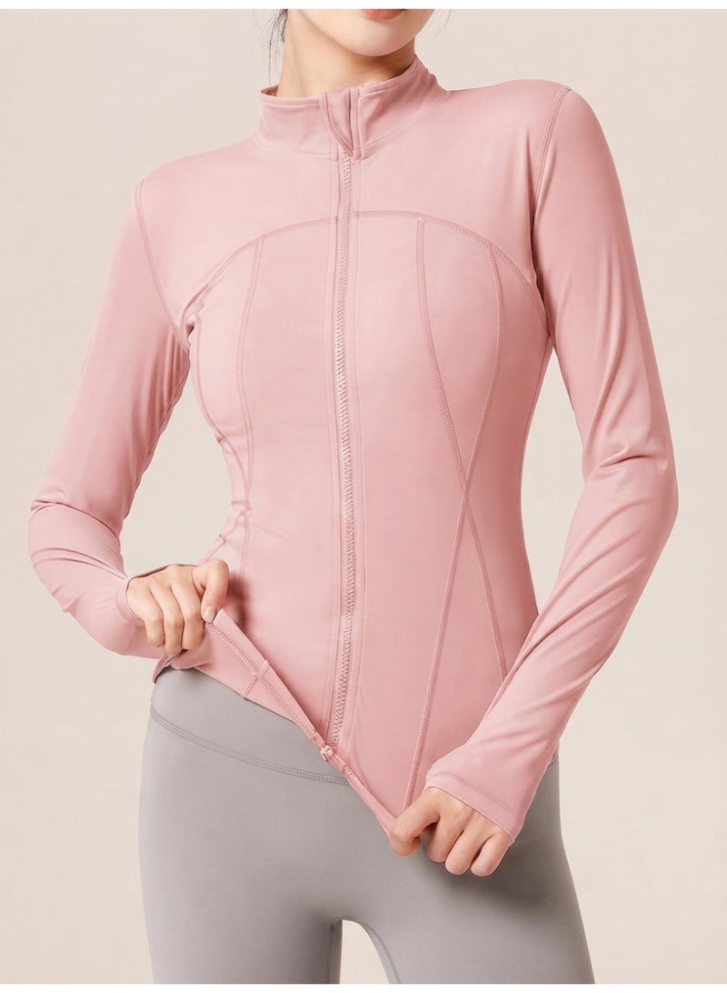 JOUDIYA Women's Long Sleeve Workout Top with Thumb Holes, Crop Sports T-Shirt for Yoga, Gym, Running and Fitness - Image 4