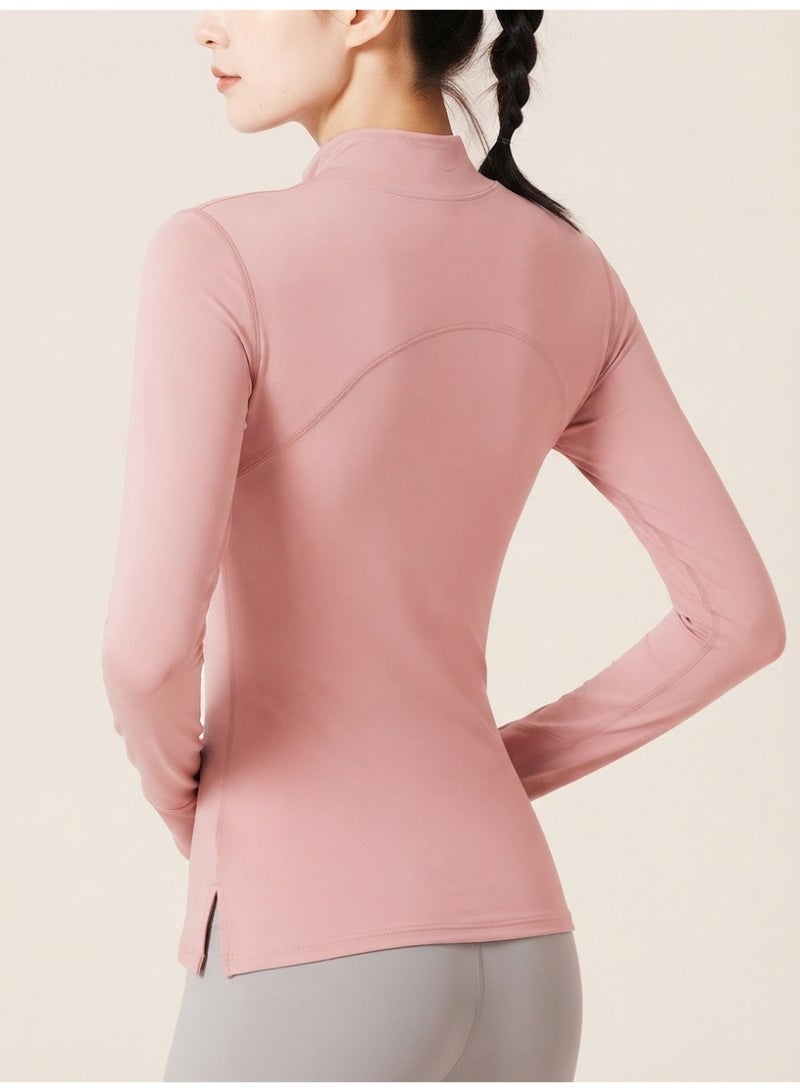 JOUDIYA Women's Long Sleeve Workout Top with Thumb Holes, Crop Sports T-Shirt for Yoga, Gym, Running and Fitness - Image 3