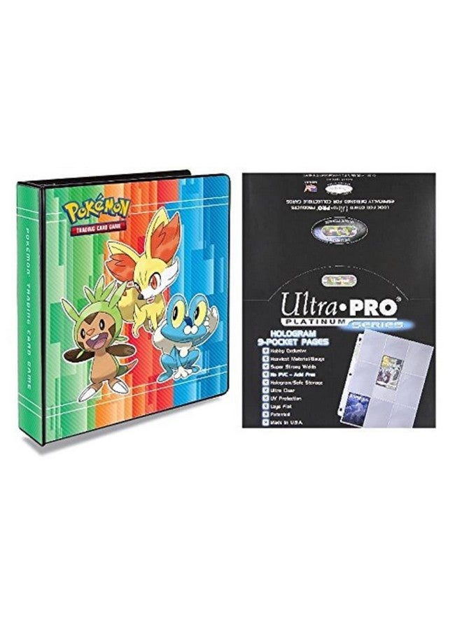 Ultra Pro ألترا برو بوكيمون X و Y 2' مجلد 3 حلقات مع 100 ورقة ألترا برو بلاتينيوم 9 جيب - Image 2