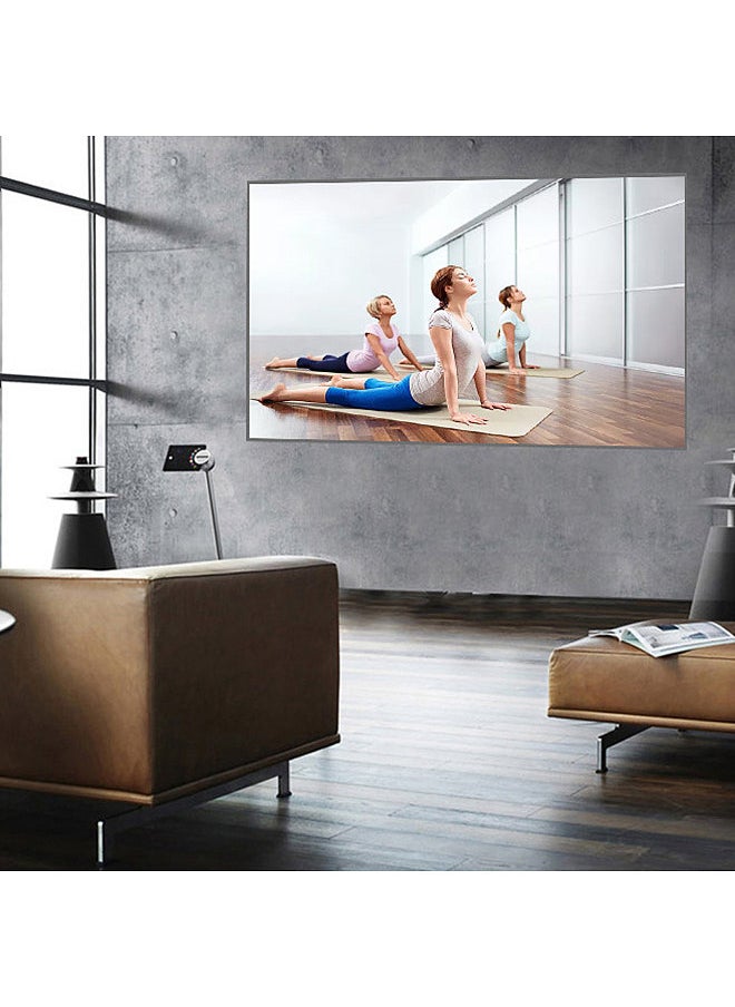 Generic 80-inch Portable Projector Screen, HD 16:9 Frameless Video Projection Screen, Foldable, Wall Mounted, for Home Theater Office Movies  - Image 2
