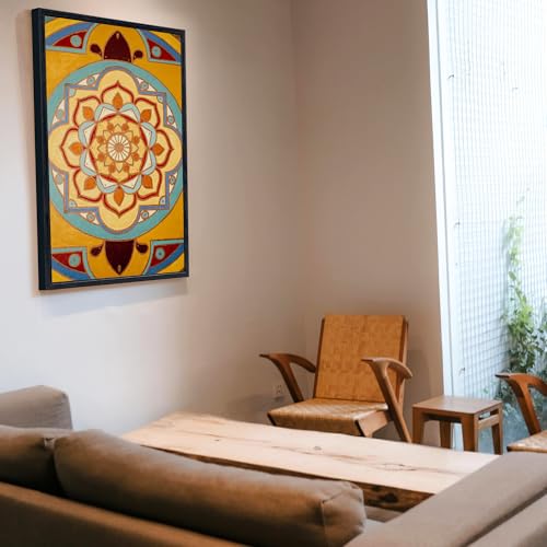 YIVIVEN 11x14 Canvas Floater Frame, Floater Frame for 0.6"-0.9" Deep Canvas Painting, Floating Frames for Oil Paintings, Painting Frames Kit(11"x14", Black) - Image 4