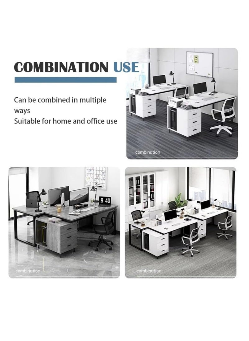 Computer Desk Home Office Writing Computer Desk Modern Simple Study Table with drawer 120x60x75cm（YN0064-White）