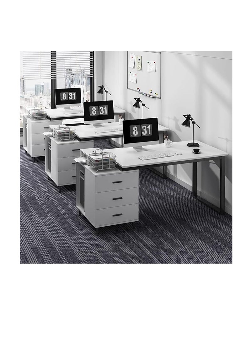 Computer Desk Home Office Writing Computer Desk Modern Simple Study Table with drawer 120x60x75cm（YN0064-White）