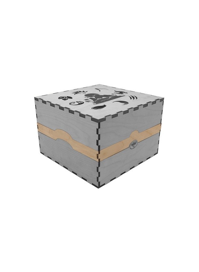 The Broken Token Spirit Island Nature Incarnate Compatible Game Crate Expansion - Wooden Storage Box with Multiple Trays - Image 3