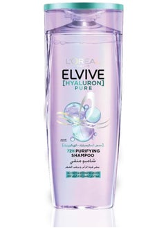 L'OREAL PARIS Elvive Hyaluron Pure Purifying Shampoo for Oily Hair 200ML  - Image 1