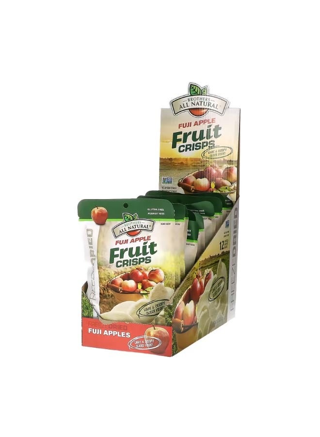 Brothers-ALL-Natural Freeze Dried Fruit Crisps Fuji Apple 12 Single Serve Bags 0.35 oz 10 g Each - Image 1