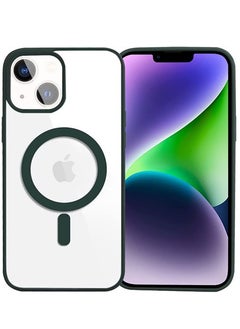 IPhone 14 (6.1 Inch) MagSafe Case With Colored Sides - Clear / Green