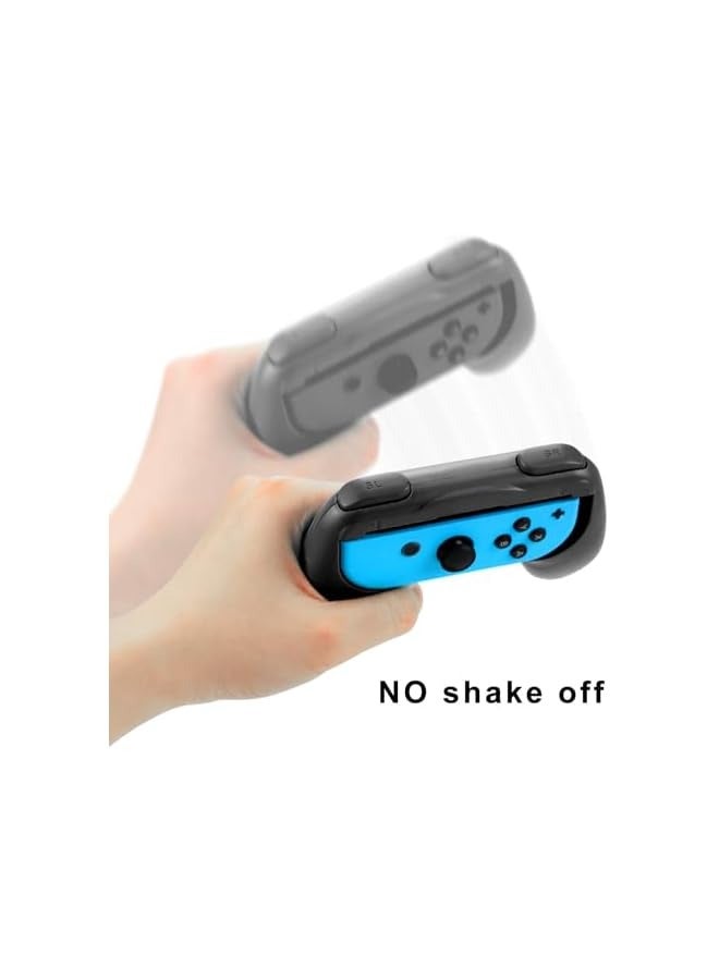 PROMASS Grips for Nintendo Switch Joycon Controller 2 Pack - Game Accessories Joy-Con Handheld Joystick Remote Control Holder Joy Con Kit (Black+Black) - Image 2