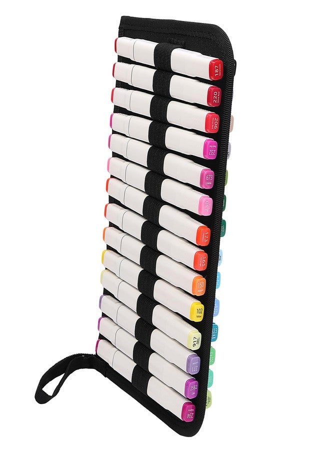 BOMKEE 28 Slots Pencil Sleeve, Binder Pencil Case Inner Page Carrying Pen Pad Fit for Cosmetic Brush, Crayon, Color Pencil, Gel Pen - Image 5