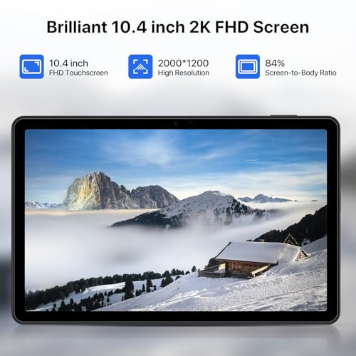 UMIDIGI A11 Tablet PC, 10.4 inch 2000 FullView Tablet A11 4GB +128GB up to 1TB Android 11 Helio P22 Octa Core Processor 8000mAh Tab 16MP Rear Camera Face ID Unlocked WiFi + Dual 4G Global Version - Image 4