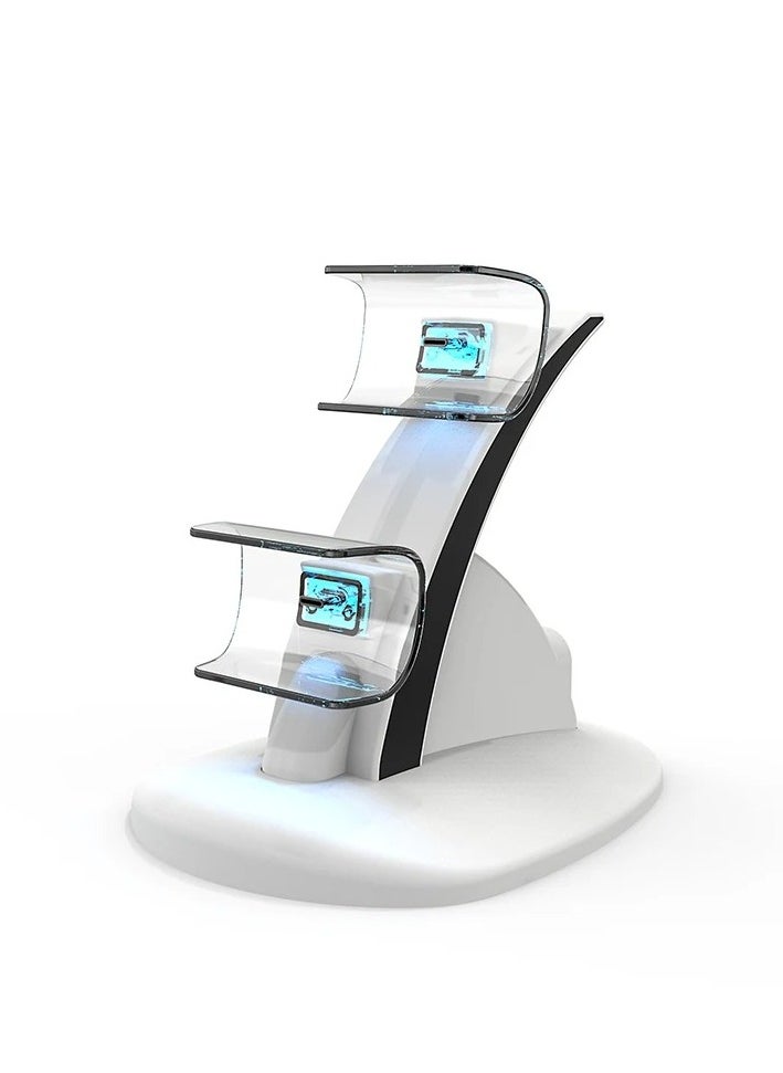 AGYAONE Dual Fast Charger Stand Base for Sony PS5 Controller Wireless Joystick Charging Dock Cradle Holder For PS5 Gamepad Accessories  - Image 3