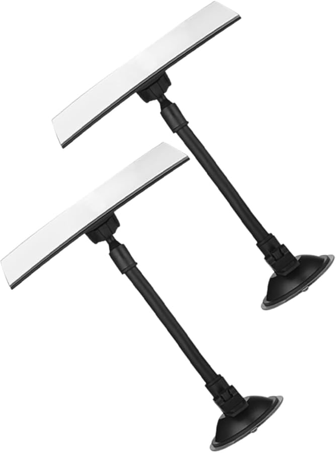 2Pcs 360 Degree Wide Angle Car Rear View Mirror with Suction Cup for Back Seat Safety - Image 1