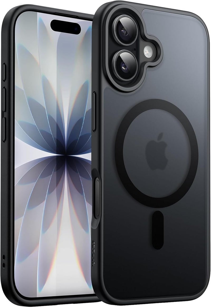 Sounce Matte Black Case Cover Compatible with iPhone 17 Premium Shockproof Protection Camera Guard Raised Edges Slim Lightweight Anti-Fingerprint Matte Finish Back Cover Durable Bumper Design (Black) - Image 1