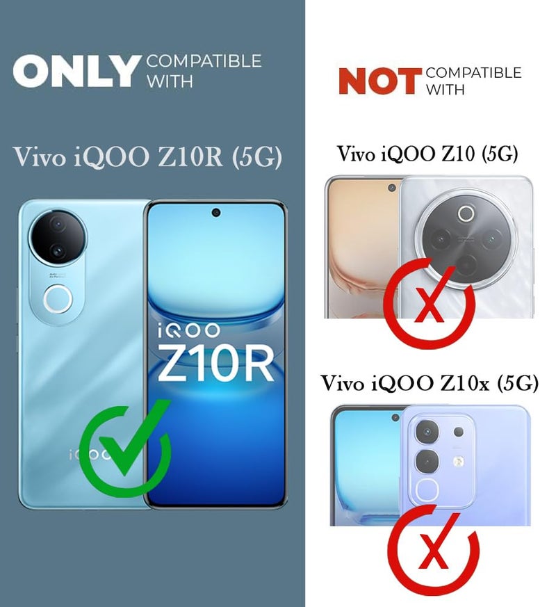 Jkobi Lifetime Anti-Yellow Clear Back Cover Case for Vivo iQOO Z10R (Sleek Hard Crystal | Shockproof and Camera Protection) - Image 4