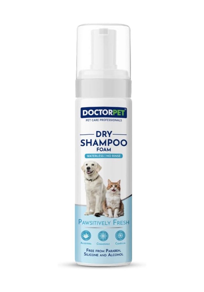 DoctorPet Doctor Pet Dry Shampoo Foam - Waterless Grooming for Pets - Image 1
