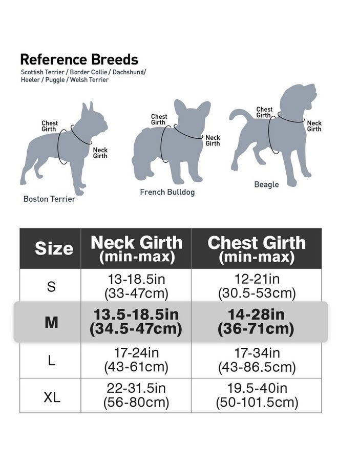 Joytale - Joytale No Pull Dog Harness Medium Sized Dog, Reflective Pet Vest with Front Clip, Adjustable Soft Padded Harnesses with Easy Control Handle for Training and Walking, Black, M - Image 1