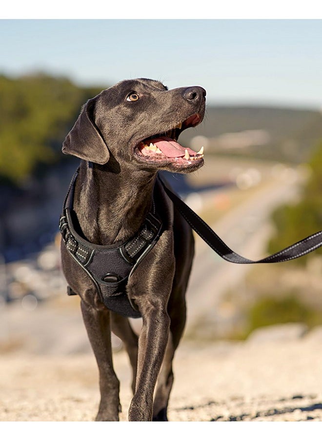 Joytale - Joytale No Pull Dog Harness Medium Sized Dog, Reflective Pet Vest with Front Clip, Adjustable Soft Padded Harnesses with Easy Control Handle for Training and Walking, Black, M - Image 1