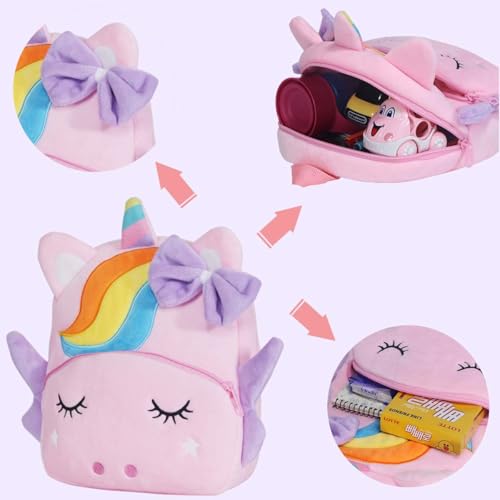 Frantic Kids School Bag for Boys & Girls | Ergonomic, Lightweight & Perfect for Books, Lunchbox & Bottles (Pink_Magic_Unicorn_2026_B) - Image 4