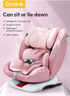 Ominii Luxury 360° Rotating Car Seat with ISOFIX – Premium Group 0+/1/2/3 Safety Seat for 40–150cm Baby & Child, Ultimate Comfort from Infant to 12 Years  - Image 2
