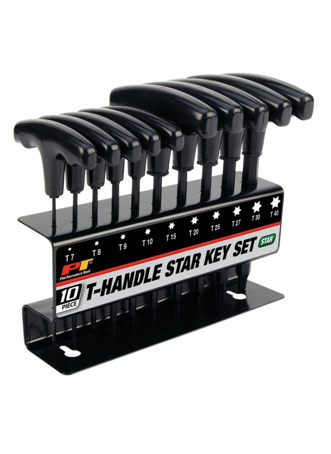 Performance Tool Performance Tool W80276 Star T-Handle Hex Key Set, 10-Piece , Black  - Image 1