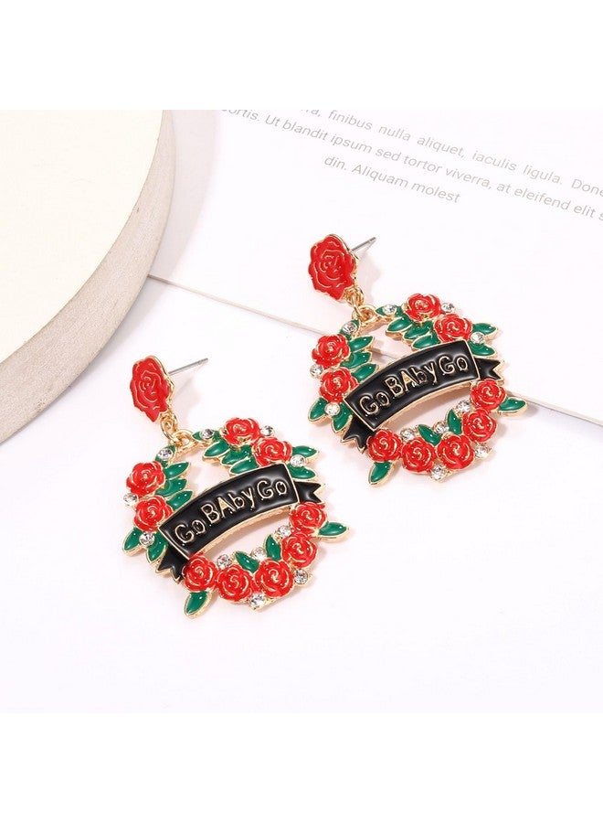 CEALXHENY Kentucky Derby Earrings For Women Derby Horse Riding Suit Horseshoe Earrings Horse Race Day Rose Flower Drop Dangle Earrings Kentucky Derby Accessories Outfit Jewelry Gifts (Horseshoe B) - Image 5