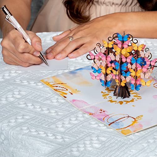 Paper Love Butterfly Tree 3D Pop Up Card, Gift for Birthday, Wedding, Anniversary, Mothers Day, Thank You, Get Well, All Occasion or Just Because - 5" x 7" Cover - Includes Envelope and Note Tag - Image 5