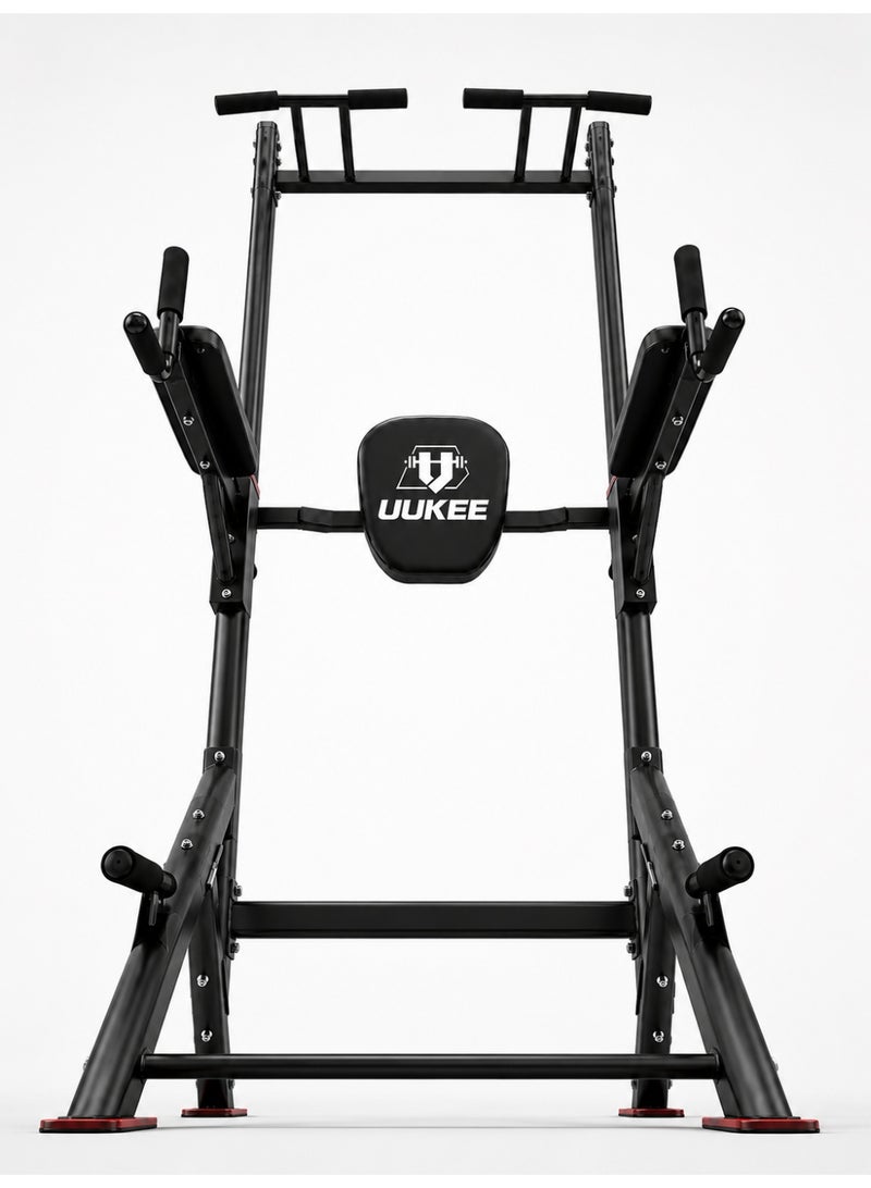 UUKEE Power Tower Pull Up Bar Dip Station for Home Gym Adjustable Strength Training Workout Equipment - Image 1