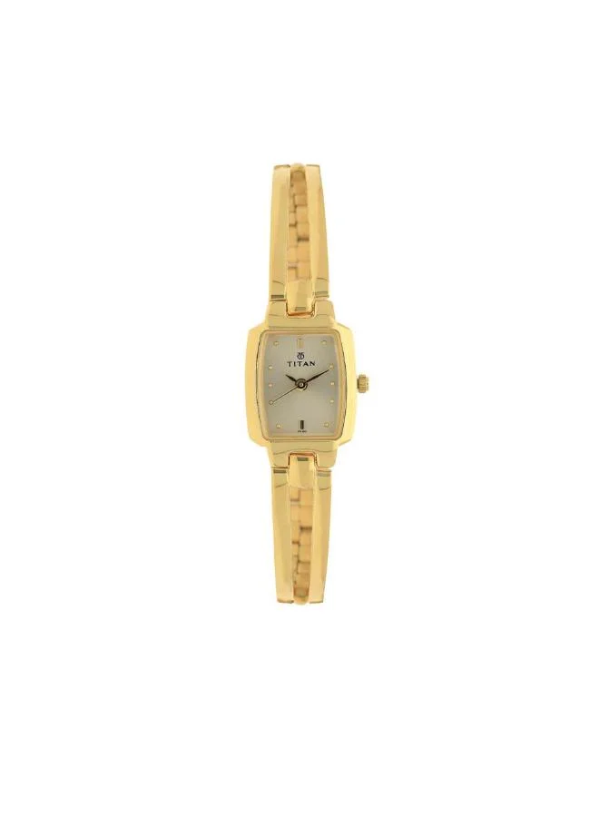 تيتان Women Analog Display Watch With Gold Metal Strap - 2131YM04