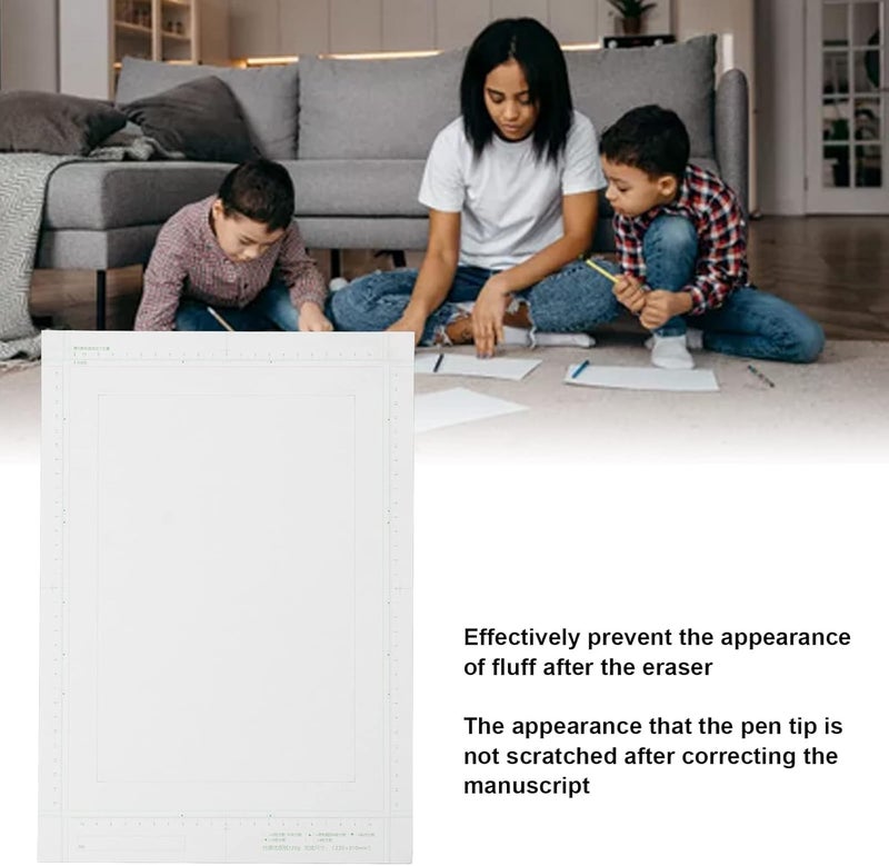 Chiyyak B4 Manga Paper, 30 Sheets 120 G, Bright and Yellowish Comic Drawing Paper Prevents Bluring, Smooth Line Drawing, No Eye Fatigue, with Scale for - Image 5