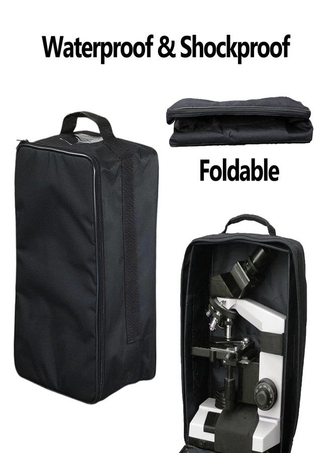BEMAXYE Microscope Carrying Case with Front Pockets 7.8" L x 6.6" W x 14" H - Universal, Foldable, Waterproof & Lightweight - Image 3