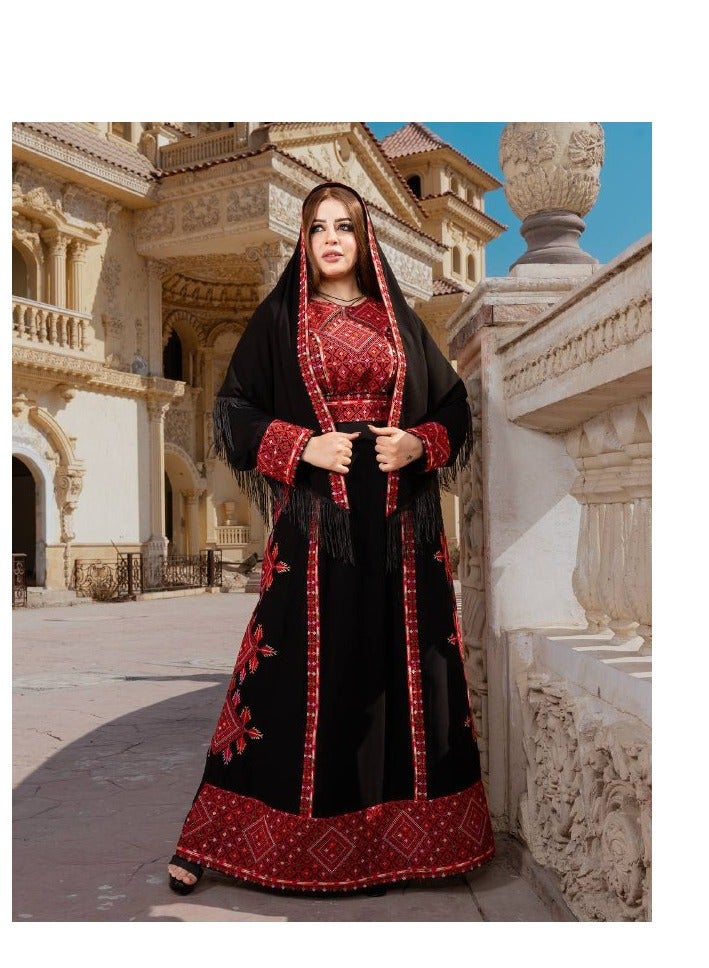 برايدس جلابية الجوهرة الملكيه الفخمه A-324 - Image 5