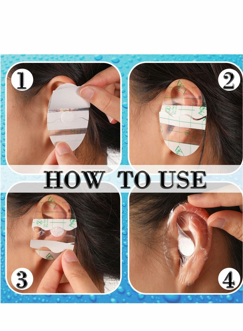 Captaintech Waterproof Ear Stickers, Baby Waterproof Ear Protector, Newborn Ear Protection for Swimming Showering Surfing Snorkeling and Other Water Sports, Suitable for Adults and Children - Image 4