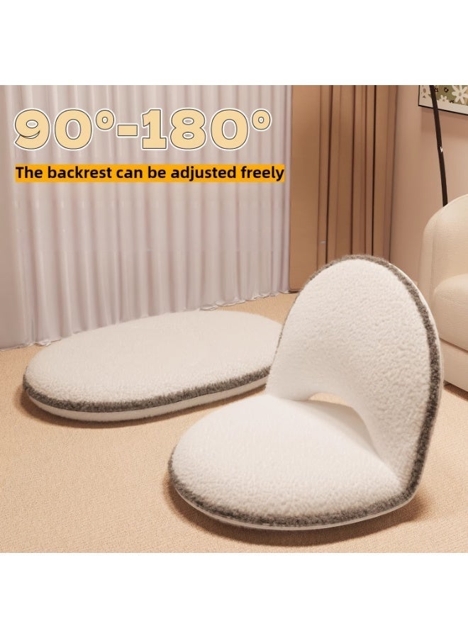 This comfortable, adjustable, foldable, multi-angle upholstered floor chair is perfect for adults and children playing video games, reading, and watching movies. - Image 1