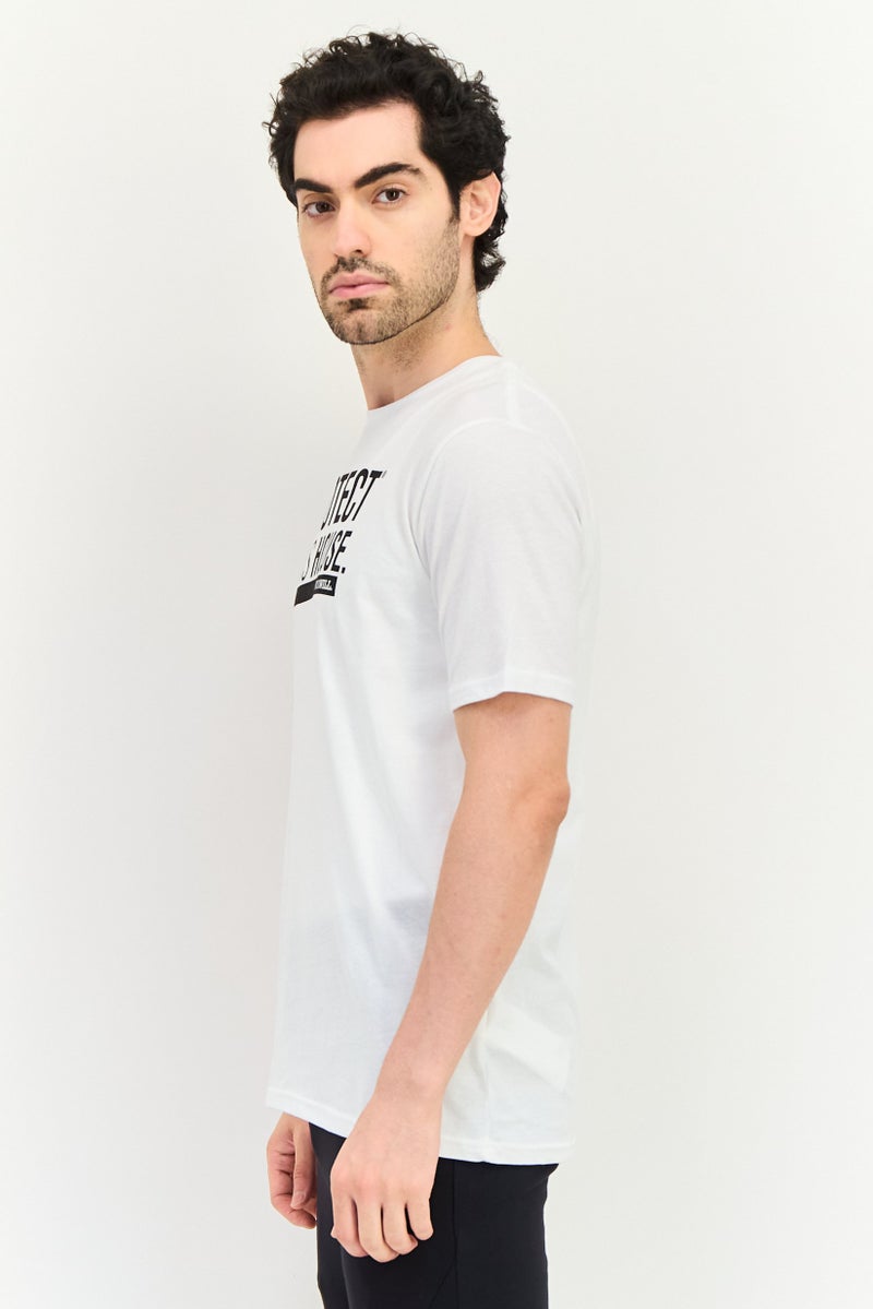 UNDER ARMOUR تي شيرت رياضي للرجال بأكمام قصيرة، خارجي، أبيض - Image 4