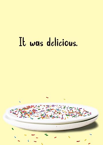 Glory To Dog I Got You a Birthday Cake and It Was Delicious Happy Birthday from The Dog Birthday Card with Greeting Card Mailing Envelope - Image 4