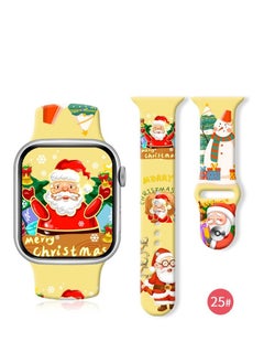 Generic Apple Silicone Watch Strap Printing Suitable for Apple Watch Ultra S8 Watch Strap Wrist Strap 41MM 