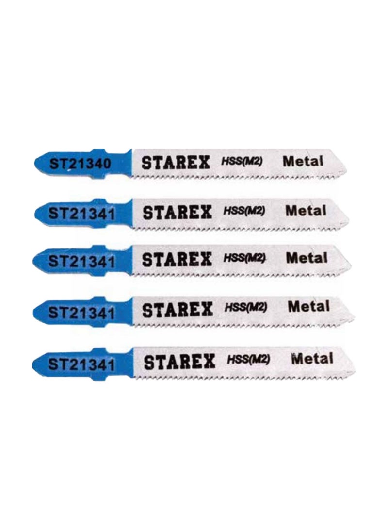 Starex Jigsaw Blade T118B HSS(M2) T-Shank 5pcs/set Blister Card