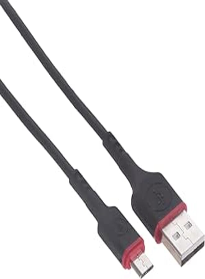 Akekio UC-04 Micro Charging and Data Transfer Cable for Mobile Phones, 120 cm - Black