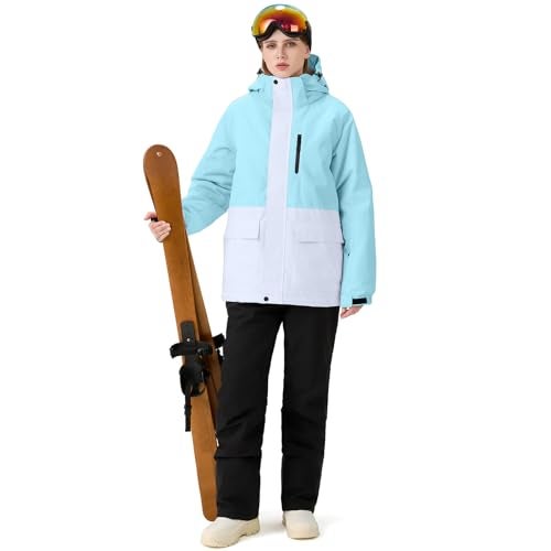 GS SNOWING Women's Ski Jackets and Bib Pants Set Windproof Waterproof Insulated Snowsuit - Image 4