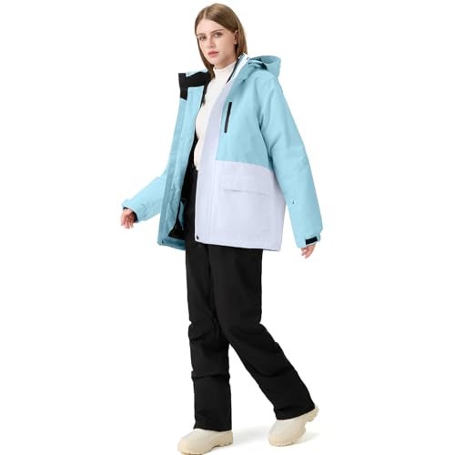 GS SNOWING Women's Ski Jackets and Bib Pants Set Windproof Waterproof Insulated Snowsuit - Image 3