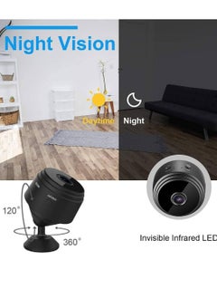 Festive Gallery A9 Mini Camera Wireless WiFi Network Monitor Security Camera HD 1080P Night Vision for Car Home Office Black, one size  - Image 5