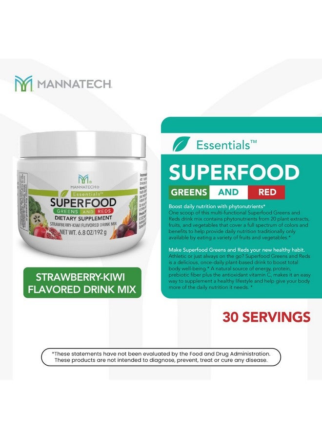 Mannatech Superfood Greens And Reds 192G (Strawberrykiwi) Phytonutrients From Beet Root Powder Spirulina Powder - Image 4