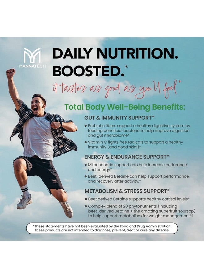 Mannatech Superfood Greens And Reds 192G (Strawberrykiwi) Phytonutrients From Beet Root Powder Spirulina Powder - Image 5