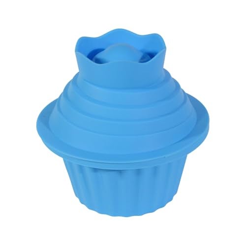 JYNHOOR Giant Cupcake Molds,Dishwasher Safe Big Top Silicone Cupcake Molds,Non-Stick Jumbo Caupcake Bake sets for Easy Cake Decorating and DIY Bake tools(3 pack) (Blue) - Image 2