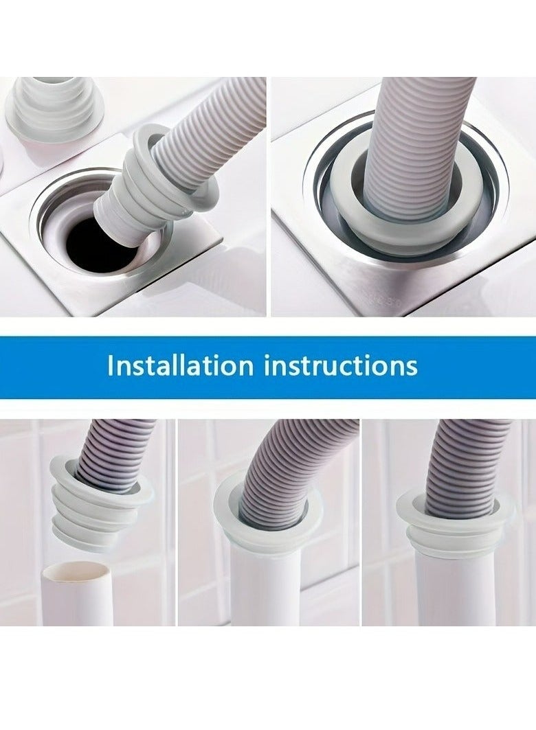 4Pcs Universal Silicone Drain Plug - Odor-Free, Durable, Easy Install for Kitchen, Bathroom & Laundry,Sewer Anti-odor Sealing Plug,Silicone Pipe Seal Plug Washing Machine Drain Pipe  - Image 2