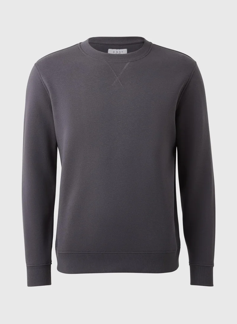 Matalan Charcoal Crew Neck Sweatshirt