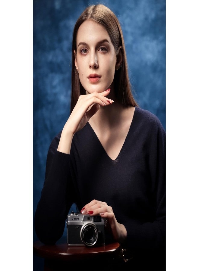 خلفيات تصوير زرقاء من UrcTepics مقاس 5×7 قدم، خلفية ذات نسيج تجريدي للصور الشخصية والبورتريهات، خلفية صور للاستوديو والفيديو. - Image 4